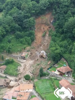 El lugar del incidente
