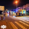 Camiones de bomberos en el lugar del incendio en Avils.