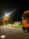 Bomberos de Villaviciosa en el accidente de trfico en Luces, Colunga.