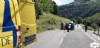 Bomberos de Cangas del Narcea en el lugar del accidente en la AS-15.