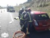 Bomberos en el trfico de la AS-II en Llanera.