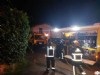 Bomberos en el incendio de la casa de Piedra, Llanes.