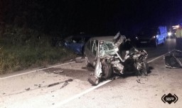 Automviles accidentados en Pravia.