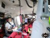 Traslado en helicóptero de la accidentada en Soto del Barco.