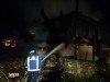 Incendio de un hórreo en Cañu, Cangas de Onís.