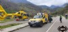 Intervención del Grupo de Rescate y de los Bomberos de Proaza en el accidente de Quirós.