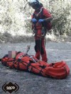 Intervención en el rescate del varón accidentado en La Bubia en Cangas del Narcea.