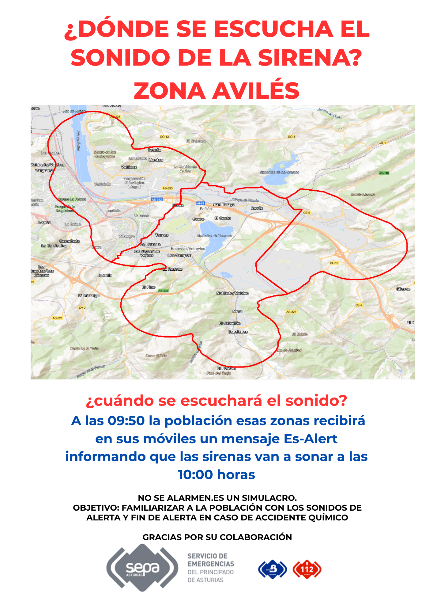 Sirenas zona de Avil�s