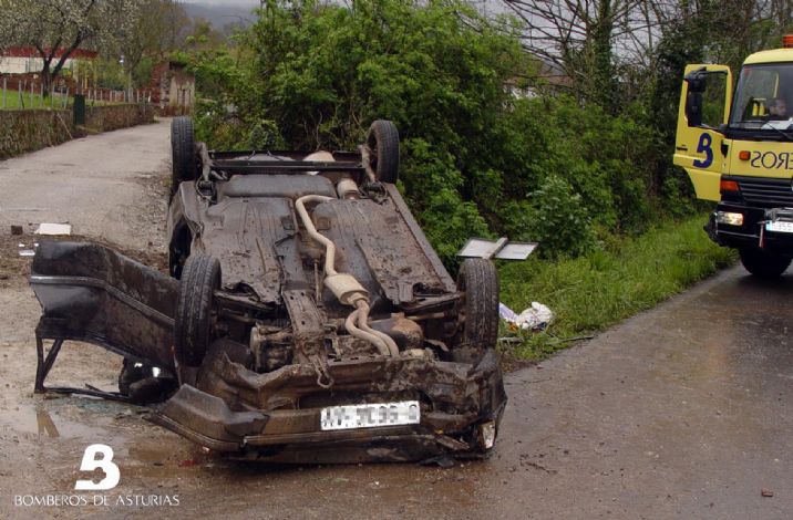 Estado en el que qued el vehculo accidentado.      Foto: BA