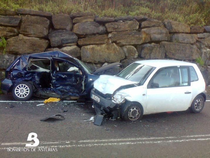 Estado en el que quedaron los vehculos implicados en el accidente