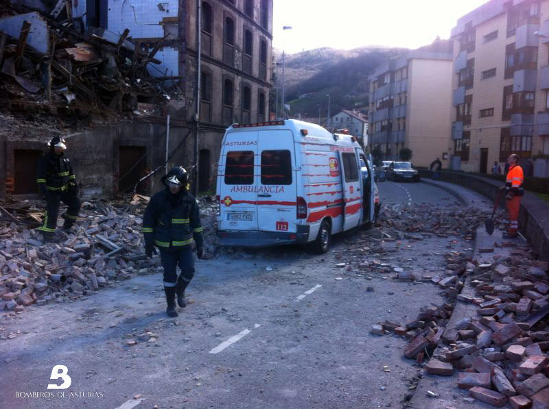 Los efectivos de bomberos en la intervencin