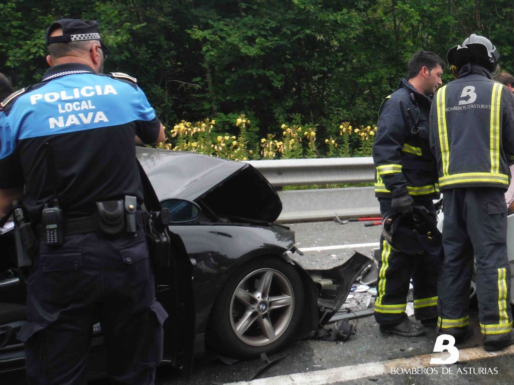 Estado en el qued uno de los vehculos implicados en el accidente