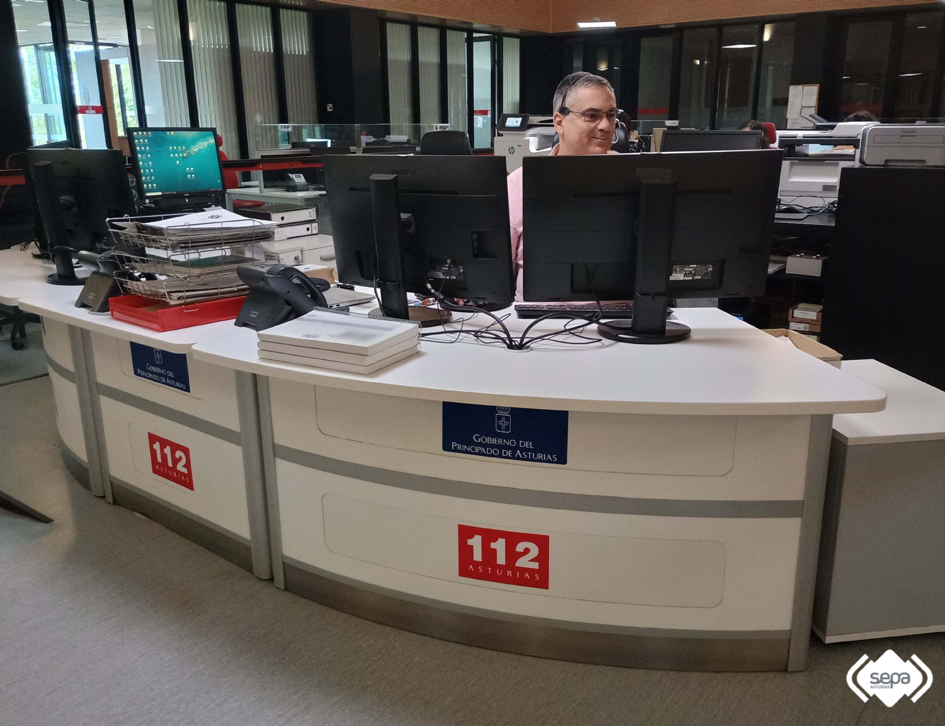Sala del 112 Asturias.