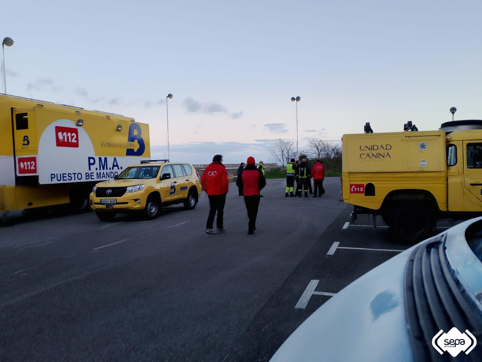 Dispositivo de b�squeda en Soto del Barco.