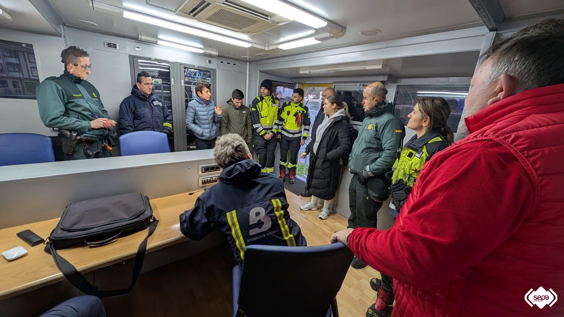 Integrantes dispositivo de b�squeda Soto del Barco.