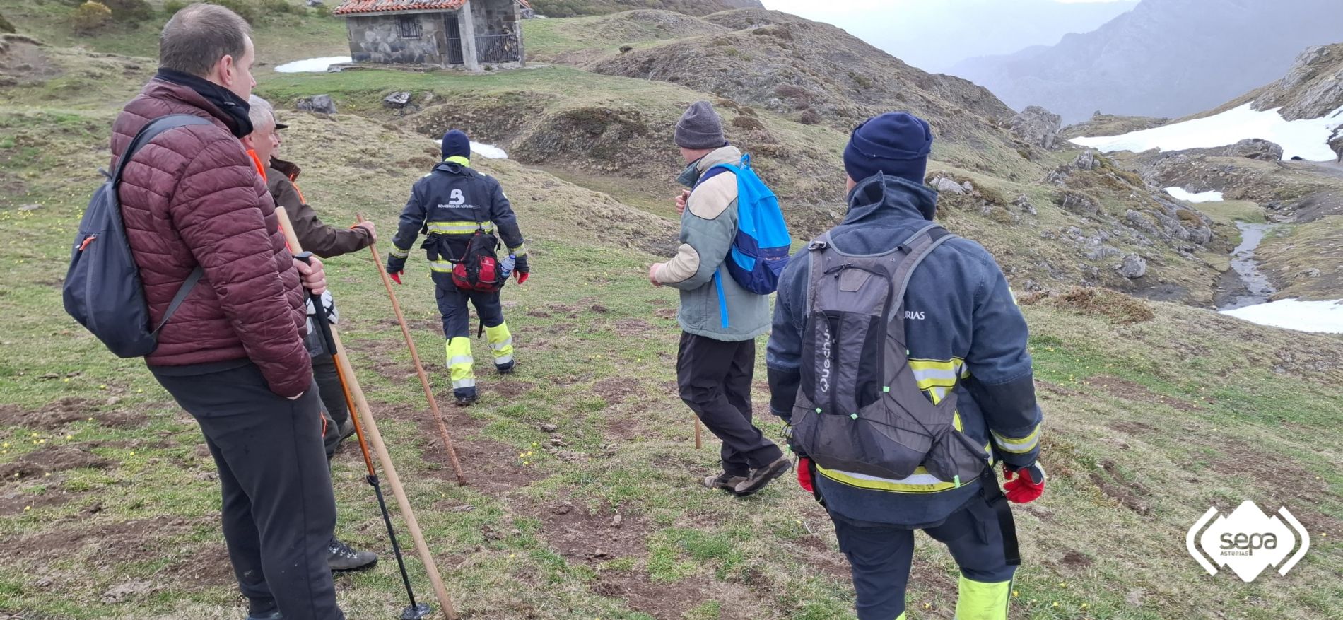 Un momento del rastreo