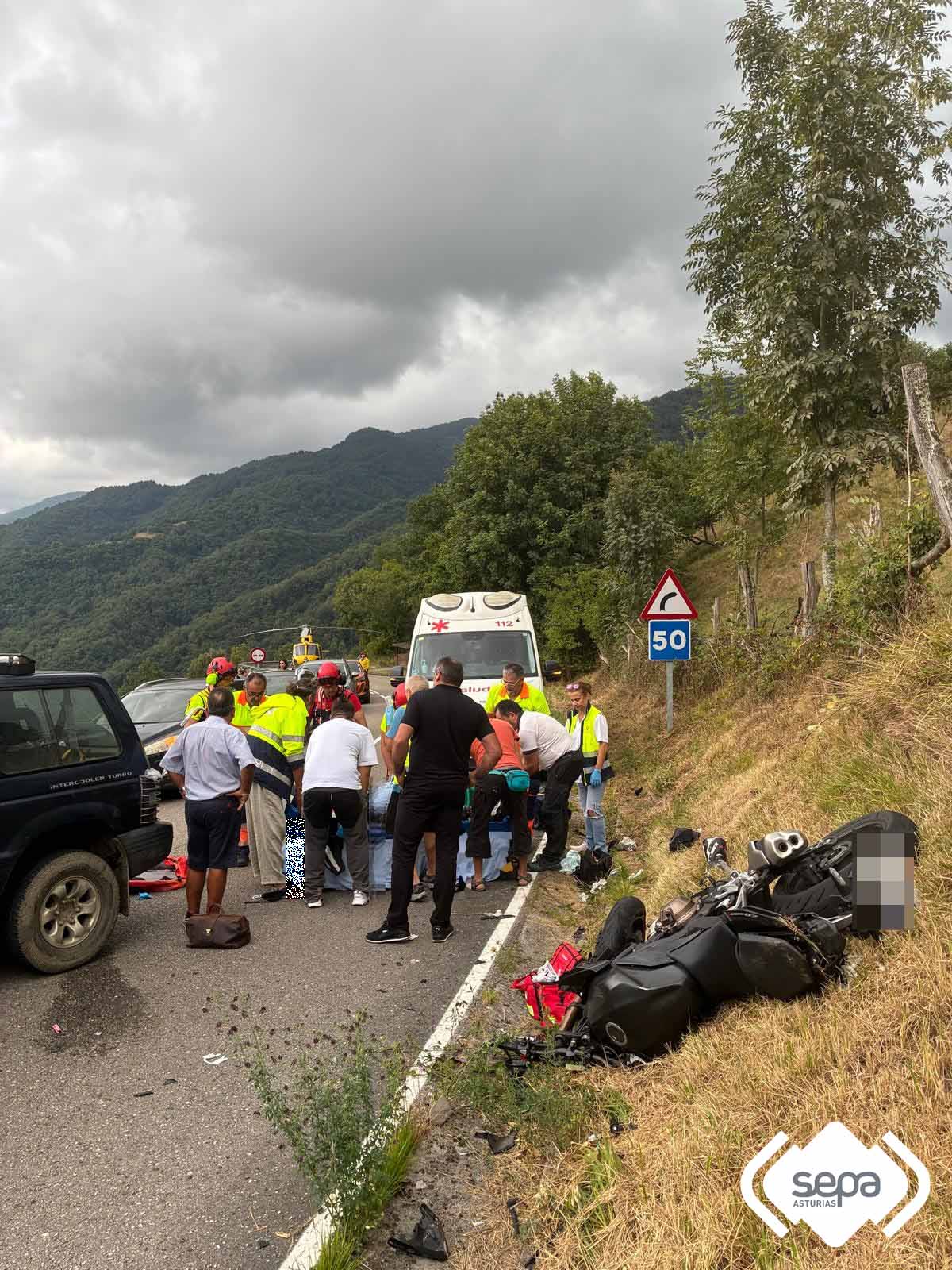 Accidente de tr�fico en Quir�s.