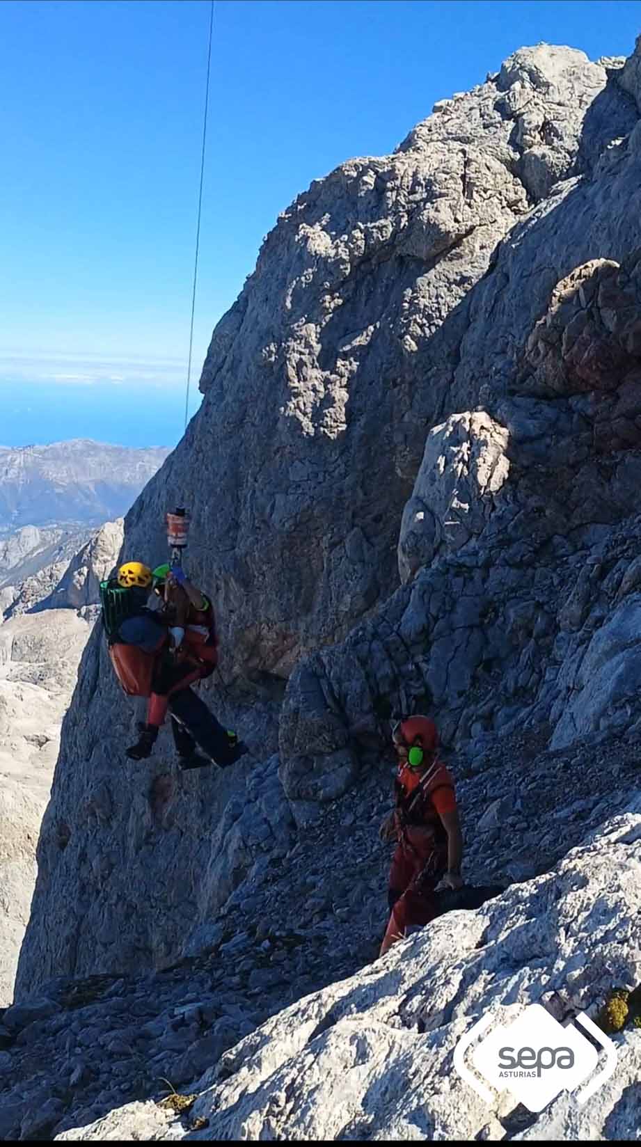 Rescate de monta�a en Cabrales.
