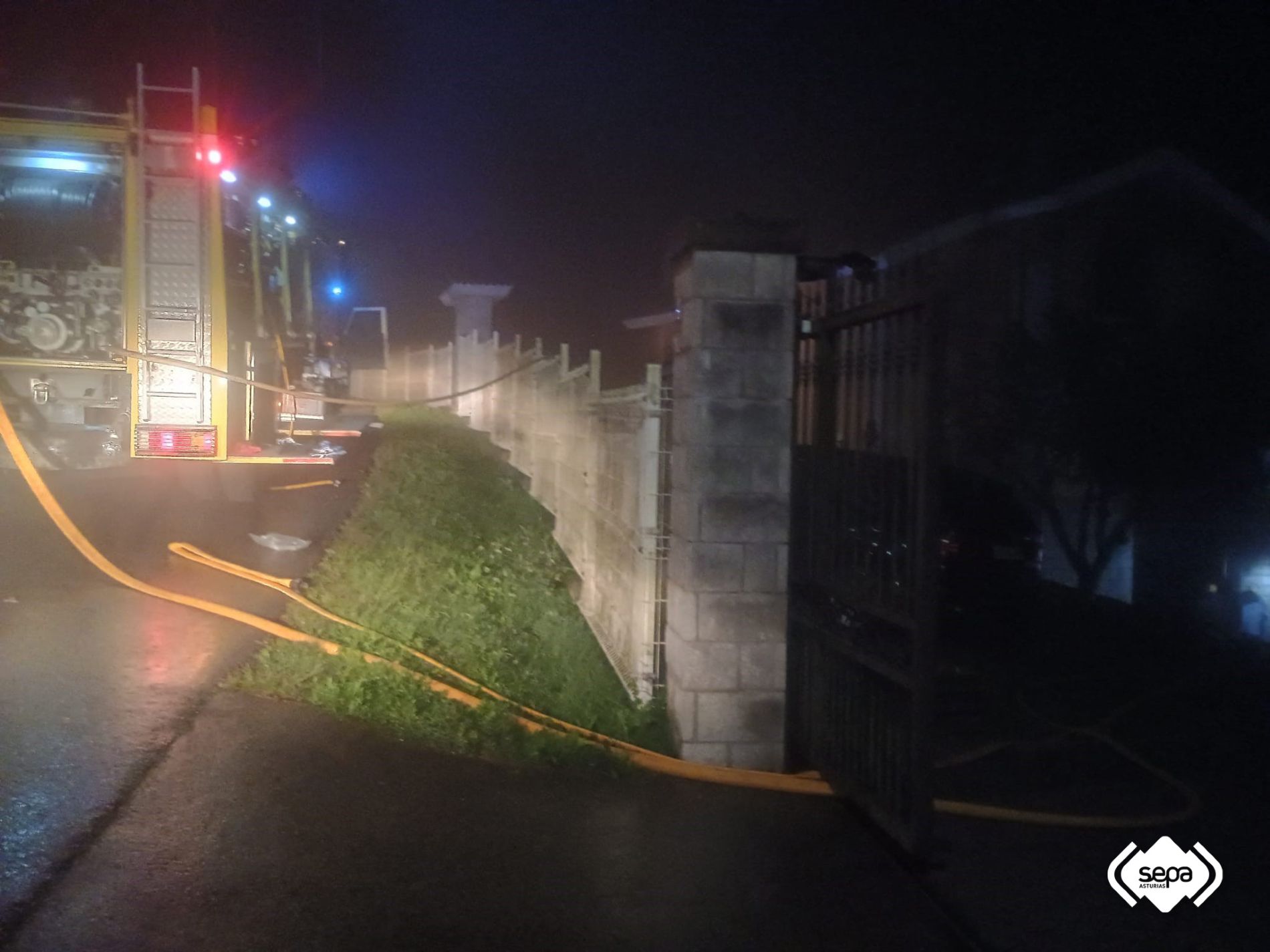 El lugar del incidente