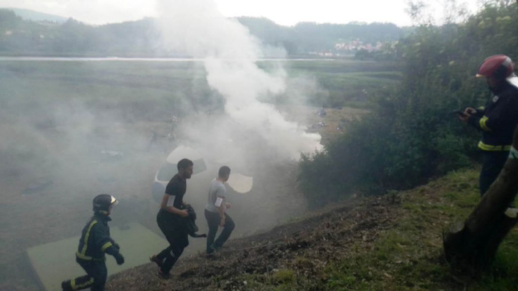 Imagenes del simulacro realizado en el 2018