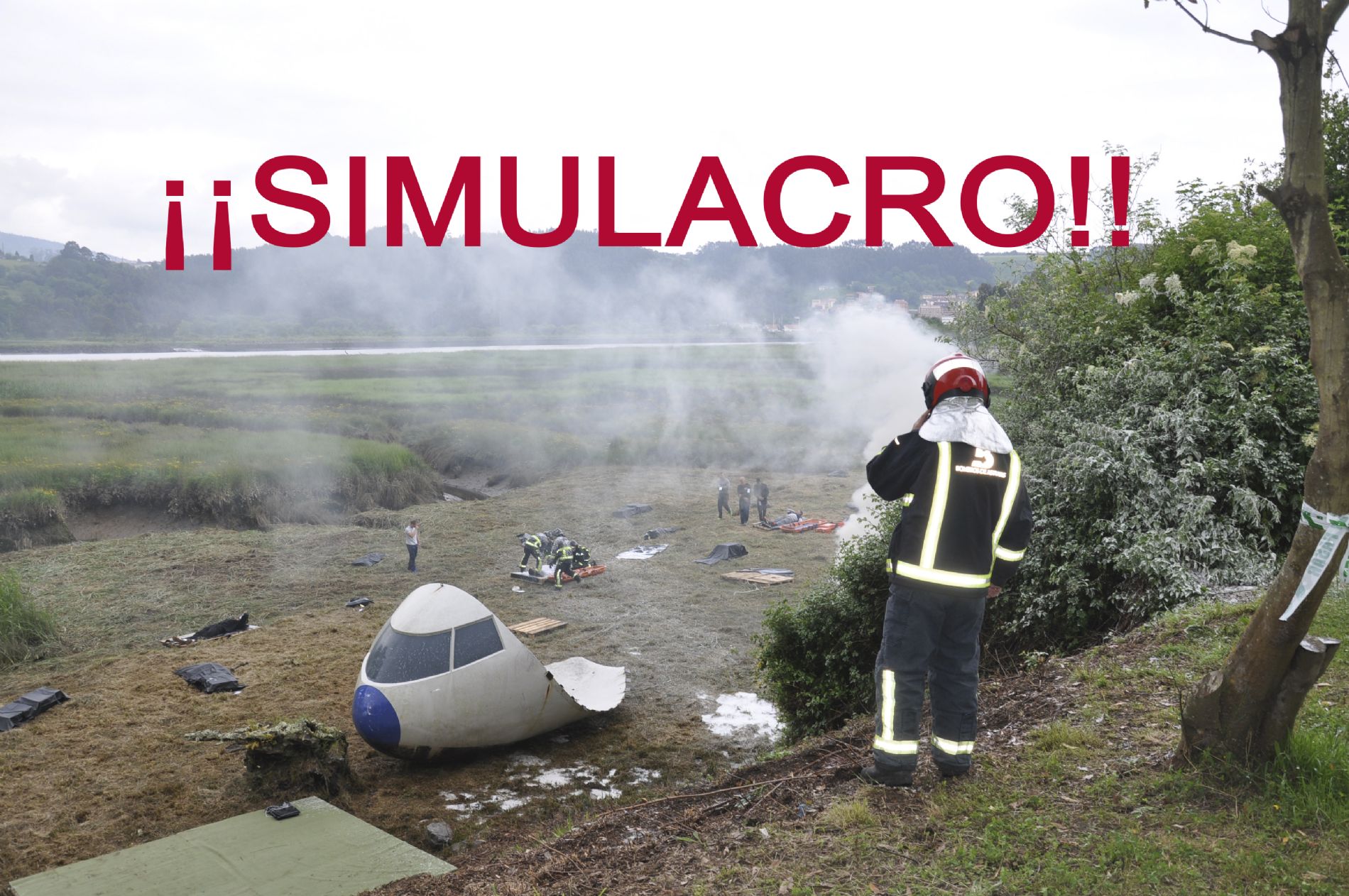 Imagen tomada en un simulacro realizado en 2021