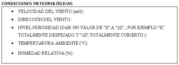 Documento de condiciones meteorológicas del 112 Asturias